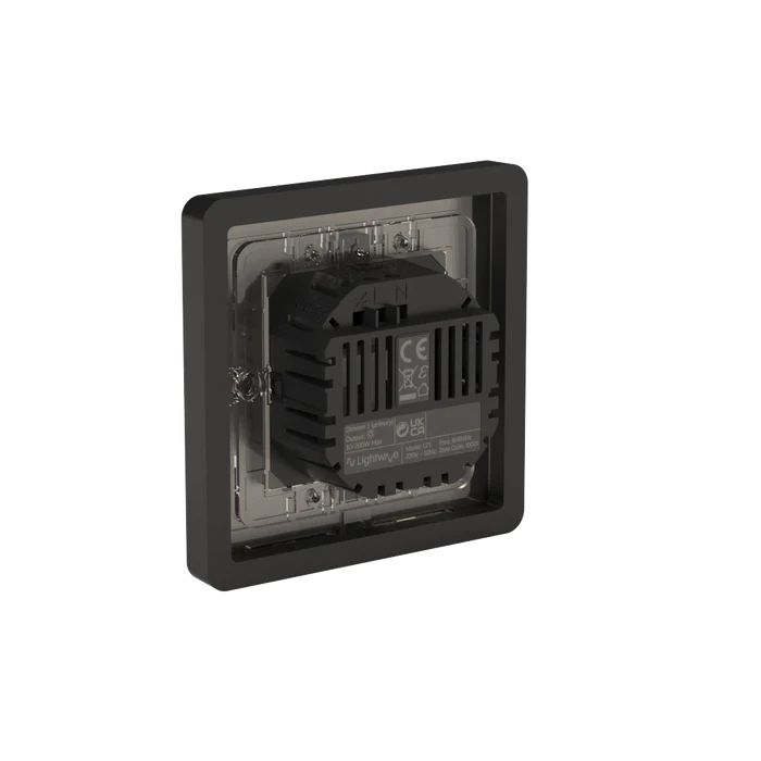 Lightwave Smart Dimmer (1 Gang) - Stainless Steel