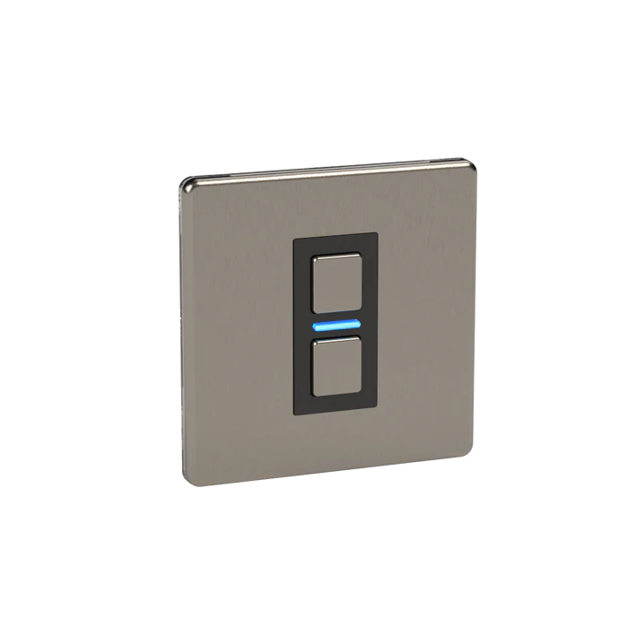 Lightwave Smart Dimmer (1 Gang) - Stainless Steel