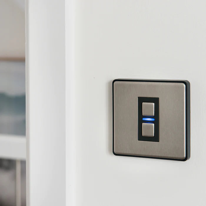 Lightwave Smart Dimmer (1 Gang) - Stainless Steel