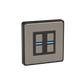 Lightwave Smart Dimmer (2 Gang) - Stainless Steel