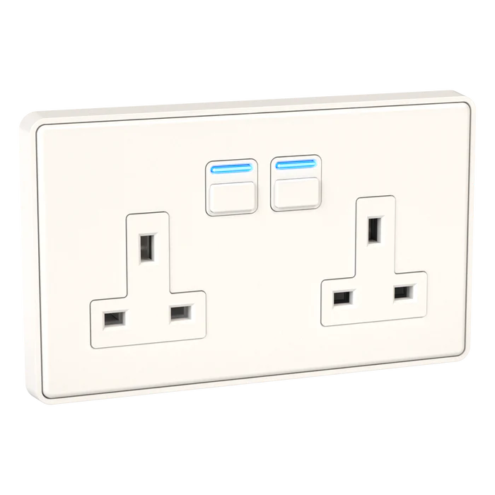 Lightwave Smart Socket (2 Gang) - White