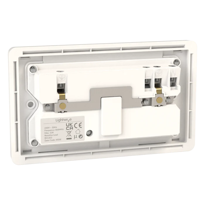 Lightwave Smart Socket (2 Gang) - White