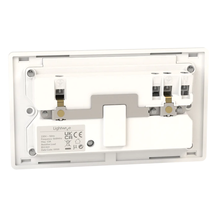Lightwave Smart Socket (2 Gang) - White