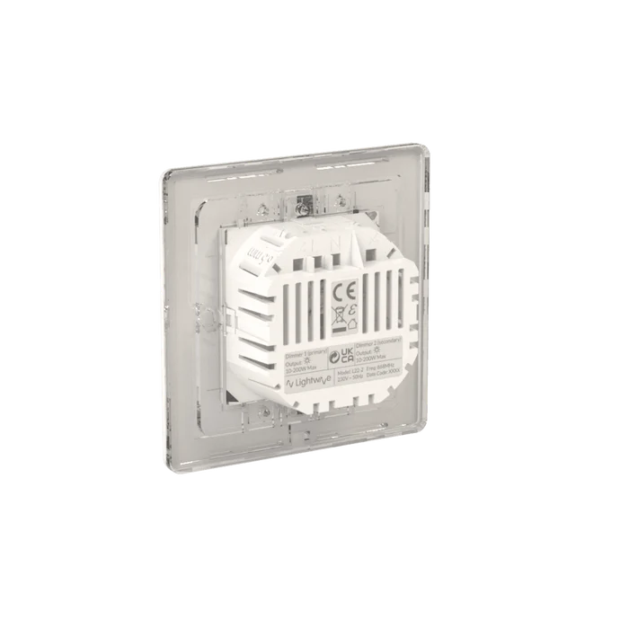 Lightwave Smart Dimmer (2 Gang) - White